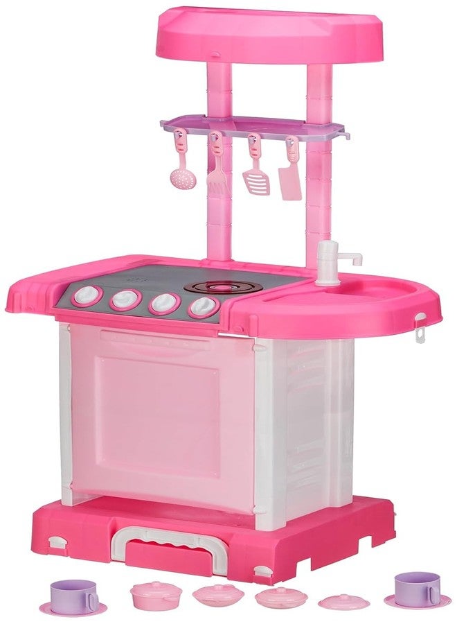 Estilo Princess Themed Kitchen Set - Portable Kitchen Toy with Utensils, Play & Pretend Cooking Playset Kitchen Cooking Toy Set for Girls Ages 3-12 - Image 1